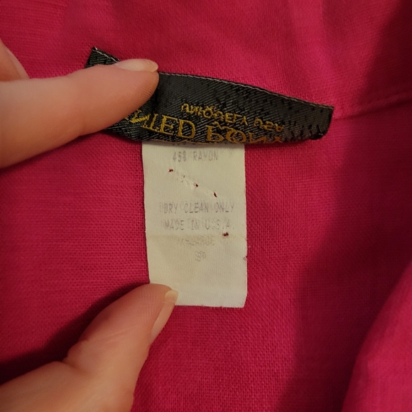 Vintage Painted Pony Fuschia Jacket, Size XL - Picture 9 of 9